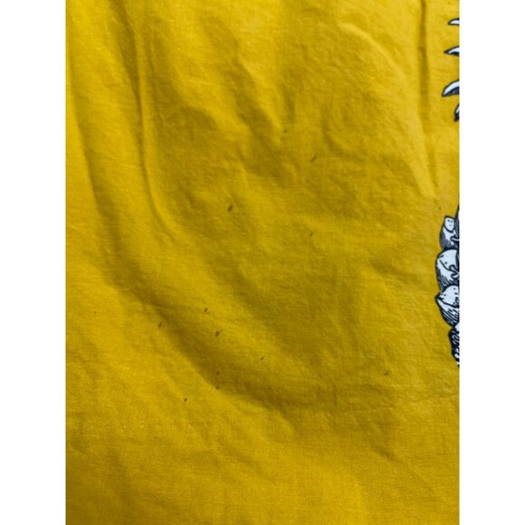 Ann Taylor Womens Yellow Pineapple Print Cotton Spandex Midi Skirt Size 0P - Picture 8 of 9